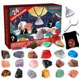 2 x RAW Customer Returns 2023 Crystal Advent Calendar for Kids. 24 Day Advent Calendar Countdown. Natural Minerals and Gemstones, the Perfect Gift for Boys and Girls - RRP €20.14