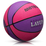 1 x RAW Customer Returns meteor children s basketball layup size 4 youth basketball ideal for children s hands 5-10 years ideal mini basketball for training soft outdoor with non-slip surface size 4, pink  - RRP €15.97