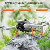 1 x RAW Customer Returns FPVtosky Landing Leg for DJI Mini 4 Pro Drone, DJI Mini 4 Pro Drone Spider Leg Foldable Extension Kit, DJI Mini 4 Pro Drone Accessories Orange  - RRP €34.8