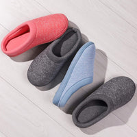 1 x Brand New SoftPeds women s memory foam slippers, terry cloth lined non-slip slippers, grey, 38 39 EU - RRP €18.14