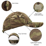 1 x RAW Customer Returns ehsbuy Military Camo Cap Airsoft Baseball Hat Neck Warmer Camouflage Visor Cap Army Flag Tactical for Hunting Paintball Shooting - RRP €19.15