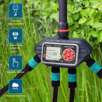 1 x RAW Customer Returns DEWENWILS irrigation computer 4 outputs, 4 irrigation programs for each zone, garden irrigation clock, automatic irrigation timer with rain-delayed manual automatic mode - RRP €69.99