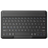 1 x RAW Customer Returns EasyAcc Bluetooth Keyboard, AZERTY French Wireless Bluetooth Keyboard Compatible with Windows Android iOS, Keyboard with Spanish Layout Tablets, Black - RRP €85.99