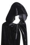 1 x RAW Customer Returns Txian Full Length Hooded Velvet Cloak Halloween Christmas Fancy Cape Costumes 59  - RRP €23.18