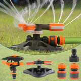 3 x RAW Customer Returns KDP Garden Sprinkler, Automatic 360 Degree Rotating Lawn Water Sprinkler, 3-Arm Sprinkler Rotating Sprinkler Sprinkler for Irrigation Systems for Lawns, Plants, Flowers, Vegetables - RRP €53.22