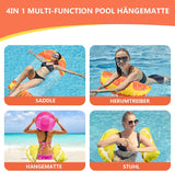 4 x Brand New Pack Inflatable Water Hammock with Hand Air Pump, for Adults and Kids A  - RRP €124.8