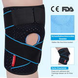 1 x RAW Customer Returns SIVITICK knee brace women men adjustable knee support with side stabilizers patella gel pads orthopedic bandage knee meniscus arthrosis 1 piece unisex - RRP €17.7