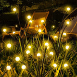 1 x RAW Customer Returns Acxilexy Pack of 6 Solar Firefly Lights Outdoor, 48 LEDs Waterproof Lighting Firefly Light, 8 Lighting Modes, Remote Control, Swinging Lights for Walkways Patio Garden Decor - RRP €25.76