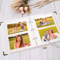 1 x RAW Customer Returns Vienrose Photo Album Self-adhesive 60 Pages Hardcover with DIY Scrapbooking Kit 3 Rings Paper Scrapbook for Lovers Friends Children Anniversary Wedding Gift - RRP €24.99