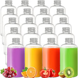 4 x Brand New ZOOFOX 20 Pack Plastic Juice Bottles 350ml Transparent with Caps Reusable Drinking Bottles for Smoothie, Juice, Milk and Other Drinks - RRP €64.52