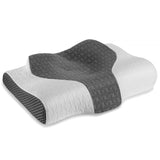 1 x RAW Customer Returns Elviros Cervical Orthopedic Pillow Cushion Cover Replaceable Pillow Case Pillow Case Only, White  - RRP €9.99