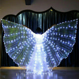 1 x RAW Customer Returns QOTSTEOS LED Belly Wings for Adults 5 Colors Light Output LED Wings for Dance Night Christmas Costumes Bars White  - RRP €47.84