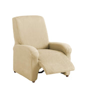 1 x RAW Customer Returns Textil-home Stretch cover for recliner complete TEIDE, 1 seater - 70 to 100 cm. Color beige - RRP €32.99