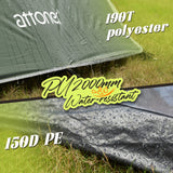 1 x RAW Customer Returns ATTONER tent, 1-2 person dome tent, ultra-light bivouac tent, quick assembly, waterproof, small pack size for trekking, outdoor, festival, camping - RRP €60.49