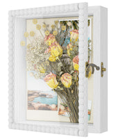 1 x RAW Customer Returns Love-KANKEI picture frame to fill 20x25cm, 3D picture frame deep 3.6cm, object frame wood, 3D frame with vintage clasp and wooden beads for tickets photos gift, white - RRP €18.99