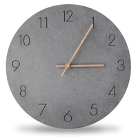 2 x Brand New Itoyx Wooden Wall Clock, No Ticking Noise, Silent Quartz Clock, Battery Operated MDF Wall Clock, Nordic Modern Design, Simple Home Decoration for Living Room, Bedroom, Office Black  - RRP €14.52