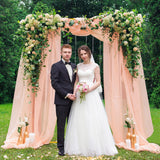 1 x RAW Customer Returns Golden Wedding Arch for Ceremony, 2M x 1.6M Rectangular Metal Balloon Arch Stand Kit, Garden Flower Arch Frame Backdrop for Anniversary Birthday Party Bridal Shower Decoration - RRP €76.75