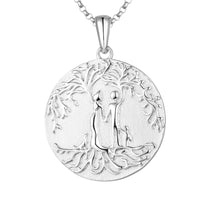 1 x Brand New JO WISDOM Mom Necklace Silver 925, Chain Pendant Mother Children Son Father Family Tree of Life with 3A Zirconia, Jewelry for Women - RRP €59.48