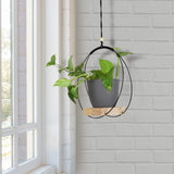 1 x RAW Customer Returns Belle Vous Macrame Hanging Basket with Wooden Base - H107cm Hanging Pot for Plants - Indoor Hanging Flower Pot Planter - Hanging Flower Pots - Hanging Hooks Included - RRP €22.19