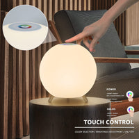 1 x Brand New MALUX battery table lamp dimmable touch control with warm white 8 colors RGB LED table lamp waterproof for your home, garden, bedroom, dining table in the hotel indoor outdoor - RRP €57.72