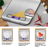 1 x RAW Customer Returns ADORIC Electronic kitchen scale - RRP €14.84