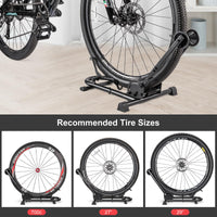 1 x RAW Customer Returns CXWXC bike stand floor 26 to 29 inches and 650C -700C, bike stand for your garage, home or bike shop, foldable bike stand for MTB and road bike - RRP €39.32