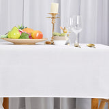 1 x RAW Customer Returns Hiasan Tablecloth Linen Look Square Tablecloth Water-Repellent Table Linen, 1 Piece, 135 x 300cm, White - RRP €32.99