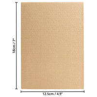 1 x RAW Customer Returns Belle Vous Brown Corrugated Kraft Paper Pack of 100 - 18 x 12.5 cm - 2.8 mm Thick Corrugated Packaging Cardboard for Mail, Crafts, Art and Packaging - RRP €27.2