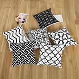 1 x RAW Customer Returns Alishomtll Set of 6 Cushion Covers 45x45cm Outdoor Polyester Gray - RRP €21.17