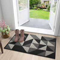 1 x RAW Customer Returns Color G Outdoor Doormat, Home Entrance Doormat, Dirt Trap Mats, Non-slip and Washable Carpet for Outdoor, Indoor, Kitchen, Garden, Courtyard - 60 x 90 cm, Black - RRP €29.99