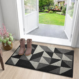 1 x RAW Customer Returns Color G Outdoor Doormat, Home Entrance Doormat, Dirt Trap Mats, Non-slip and Washable Carpet for Outdoor, Indoor, Kitchen, Garden, Courtyard - 60 x 90 cm, Black - RRP €29.99