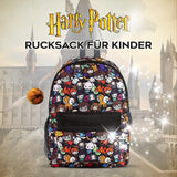 1 x RAW Customer Returns Harry Potter Backpack, Spacious School Bag with Adjustable Padded Straps, Boys and Girls School Backpack with Chibi Character Print, Gifts for School and Travel - RRP €22.61