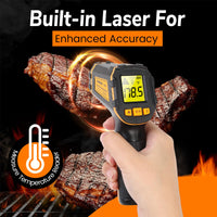 5 x RAW Customer Returns Infrared Thermometer Digital Laser Temperature Meter -58 F 1112 F -50 C 600 C IR Temperature Gun Ideal for Cooking, Frying, Kitchen, Barbecue, Meat, Sugar, Freezer, Industry - RRP €70.75