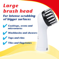 1 x RAW Customer Returns CleanRite Electric Cleaning Brush Electric cleaning brush with 2 rotating brush heads 10,000 revolutions min Electric brush for cleaning the house, kitchen, bathroom and car - RRP €17.14