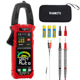 1 x RAW Customer Returns KAIWEETS Smart Clamp Meter, Digital Current Clamp DC AC Voltage, InRush, AC DC Current Voltage Temperature NCV Measurement, KC601 - RRP €55.99