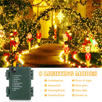 1 x RAW Customer Returns Elegear LED fairy lights battery 40M 300LEDs fairy lights outdoor with timer Christmas lighting outdoor IP44 8 modes warm white Christmas decoration indoor fairy lights Christmas tree, room, Christmas, garden - RRP €22.68