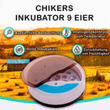 1 x RAW Customer Returns CHIKERS - Automatic egg incubator for chickens, birds and chickens Digital Incubator 9 13 Chick Eggs with Temperature Control for Backyard or Home Use Gift for Children - RRP €43.27