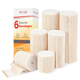 1 x RAW Customer Returns HEALQU Elastic Bandage Self-Adhesive Bandage 6 Rolls 2 Rolls 5 7.5 10cm x 4.5m Stretchy Bandage for Legs Knees Ankles Wrists Elbows Shoulders Fixation bandage for sports injuries - RRP €15.12