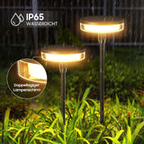 1 x RAW Customer Returns GEARLITE Solar Lamps for Outdoor Garden 6 Pack, Modern Garden Solar Lights for Outdoor with Super Bright 19LED Warm White IP65 Waterproof Solar Garden Lights for Outdoor Garden Decoration Flowers Patio Lawn - RRP €44.99