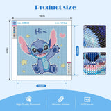 3 x Brand New MOGTAA 5D DIY Diamond Painting with Wooden Frame, Stitch Diamond Painting Pictures Set, Full Drill Diamond Painting for Girls Boys, Diamond Pictures Arts Craft for Home Wall Decor 18 x 18 cm - RRP €61.2