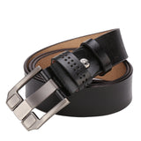 6 x Brand New BISON DENIM belt men, leather belt jeans belt business belt metal retro denim belt for men clothing 38mm wide with gift box N71018-2BM-125 - RRP €120.96