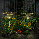 1 x RAW Customer Returns AONESY Solar Lights for Outdoor Garden, 6 Pack 720 LEDs Waterproof Fireworks Solar Light, Solar Lights Dandelion Decoration for Garden, Patio, Yard, Trees, Party, Festival, Wedding Warm White  - RRP €29.99