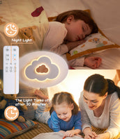 1 x RAW Customer Returns FANLG LED ceiling lamp children s room 40CM bedroom lamp LED ceiling light dimmable with remote control 3000K-6000K children s ceiling lamp clouds ceiling light for children s room bedroom living room - RRP €68.21