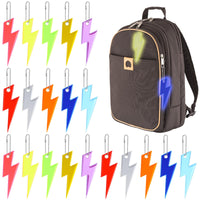 1 x Brand New KALIONE 20 pieces reflector pendants, safety reflector pendants, lightning-shaped reflector pendants, school bag pendants for school bags, clothes, keys, school bags, bicycles - RRP €36.0