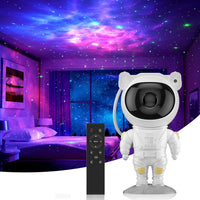 1 x RAW Customer Returns SWIFTVEIN LED starry sky projector astronaut, galaxy light with remote control and timer, star projector children and adults, smart star projector white, star light projector 228x120mm - RRP €40.33