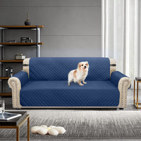 2 x Brand New Granbest Waterproof Sofa Cover 3 Seater Non-Slip Couch Cover with Elastic Straps, Washable Sofa Protector for Kids, Pets, Dogs, Cats 3 Seater, Navy Blue  - RRP €80.66