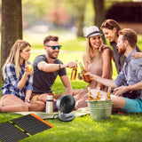 1 x RAW Customer Returns 20W solar charger, Flexsolar solar panel foldable 2-port USB-A, USB-C solar panel, portable, lightweight ETFE emergency panel, IP67 waterproof, hiking, camping, for cell phones, batteries, tablets, power bank - RRP €49.99