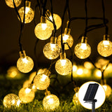 24 x Brand New HXWEIYE Outdoor Solar Fairy Lights Warm White, 50LED 24Ft Solar Fairy Lights Outdoor Weatherproof, 8 Modes and Timer Crystal Balls Solar Fairy Lights for Garden, Balcony, Patio, Wedding, Parties - RRP €266.16