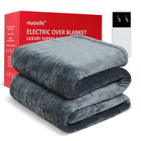 3 x RAW Customer Returns nuosife Electric Blanket with 10 Heat Levels and 12 Hours Auto Shut-Off - Luxurious Sherpa Fleece Blanket - Machine Washable 160x130cm - RRP €149.7