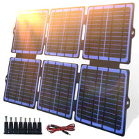 1 x RAW Customer Returns Solar panel 30W foldable solar panel 2022 new solar charger 12V with USB type C monocrystalline ETFE IPX5 waterproof, portable power station for mobile phone RV tablet and camping travel, balcony - RRP €36.29